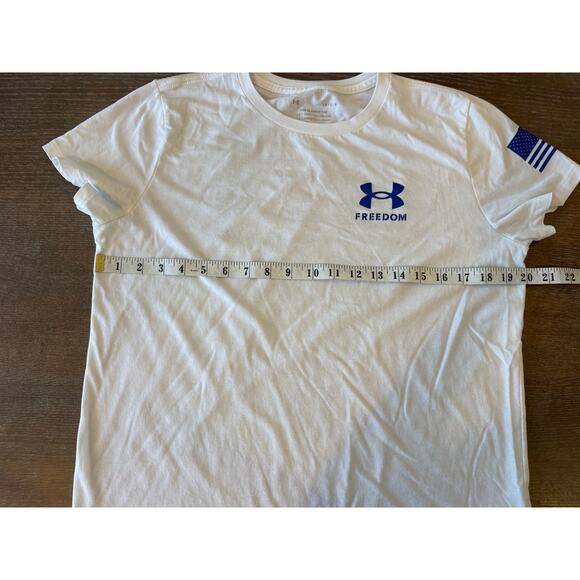 UNDER ARMOUR Freedom Flag Classic Tee T-Shirt Men size L Patriotic - Picture 7 of 7